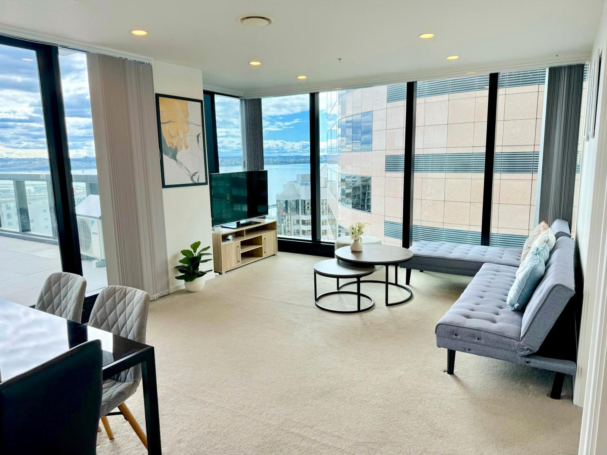 Magnificent Skytower, Sea, Habour View In Cbd Appartement Auckland Buitenkant foto